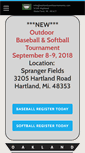 Mobile Screenshot of oaklandyardtournaments.com